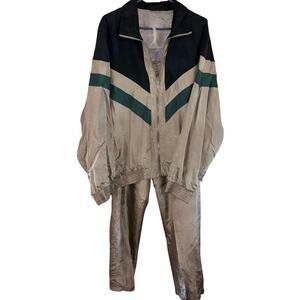 Vintage Personal Choice men’s 100% silk track suit (size large)